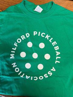 milford pickleball association t-shirt - green